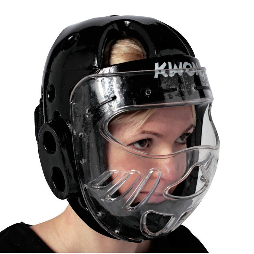 Kwon - Casque Taekwondo Avec Visière Kwon Ksl - Casque De Boxe - Noir - 36 Xs - Decathlon