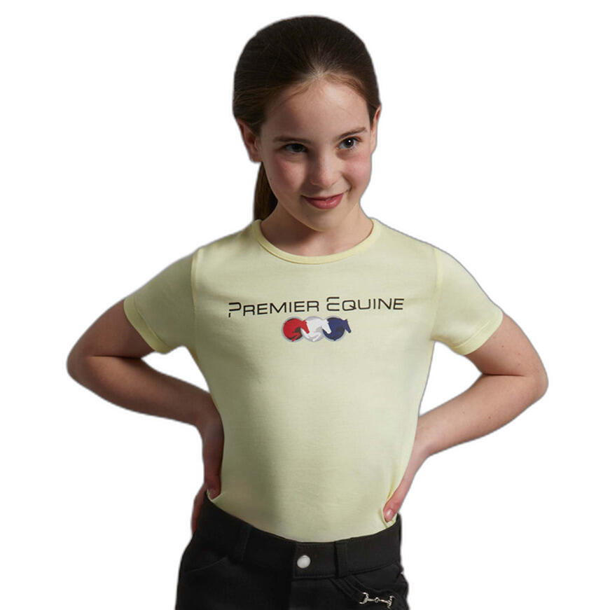 PREMIER EQUINE T-shirt bambina in cotone Premier Equine Chiaro