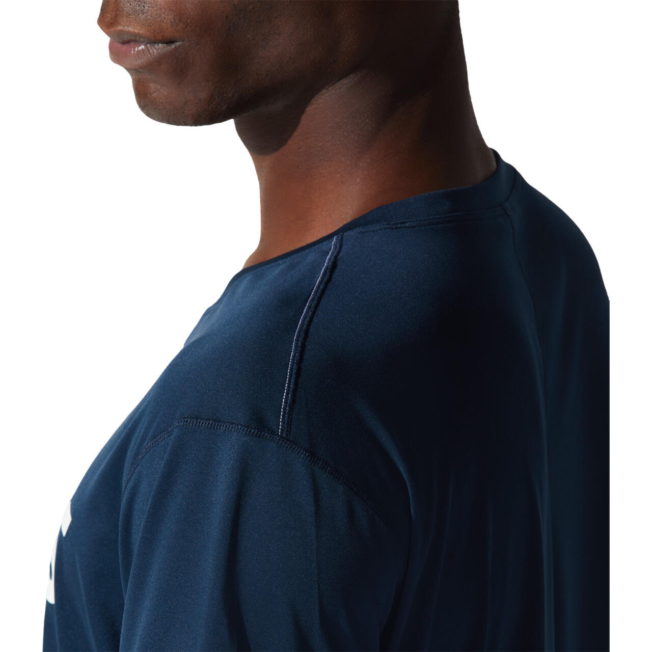 Camiseta Asics Core Top Logo Marino Blanco 2/5