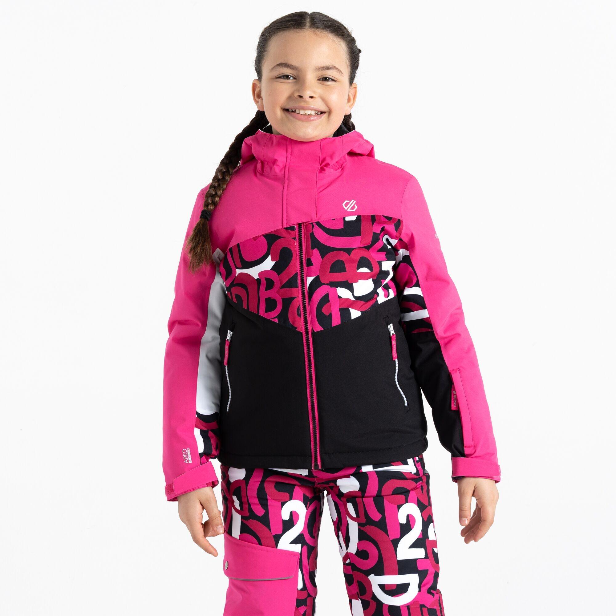Childrens/Kids Humour II Graffiti Ski Jacket (Pure Pink/Pink) 4/5