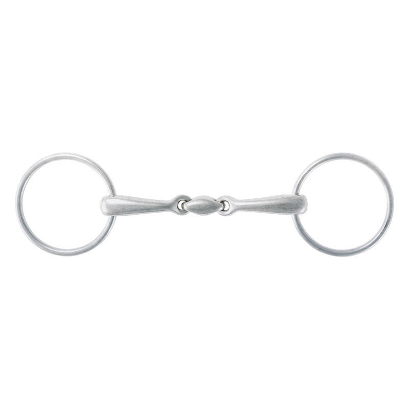 Mors 2 anneaux double brisure pour cheval en acier inoxydable Stübben