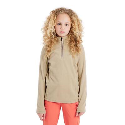 Fleece met 1/4 rits voor meisjes protest mutey