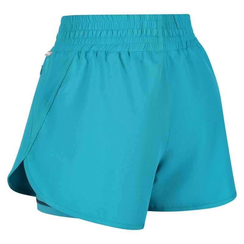 Pantalones Cortos Hilston Diseño 2 en 1 para Mujer Esmaltado