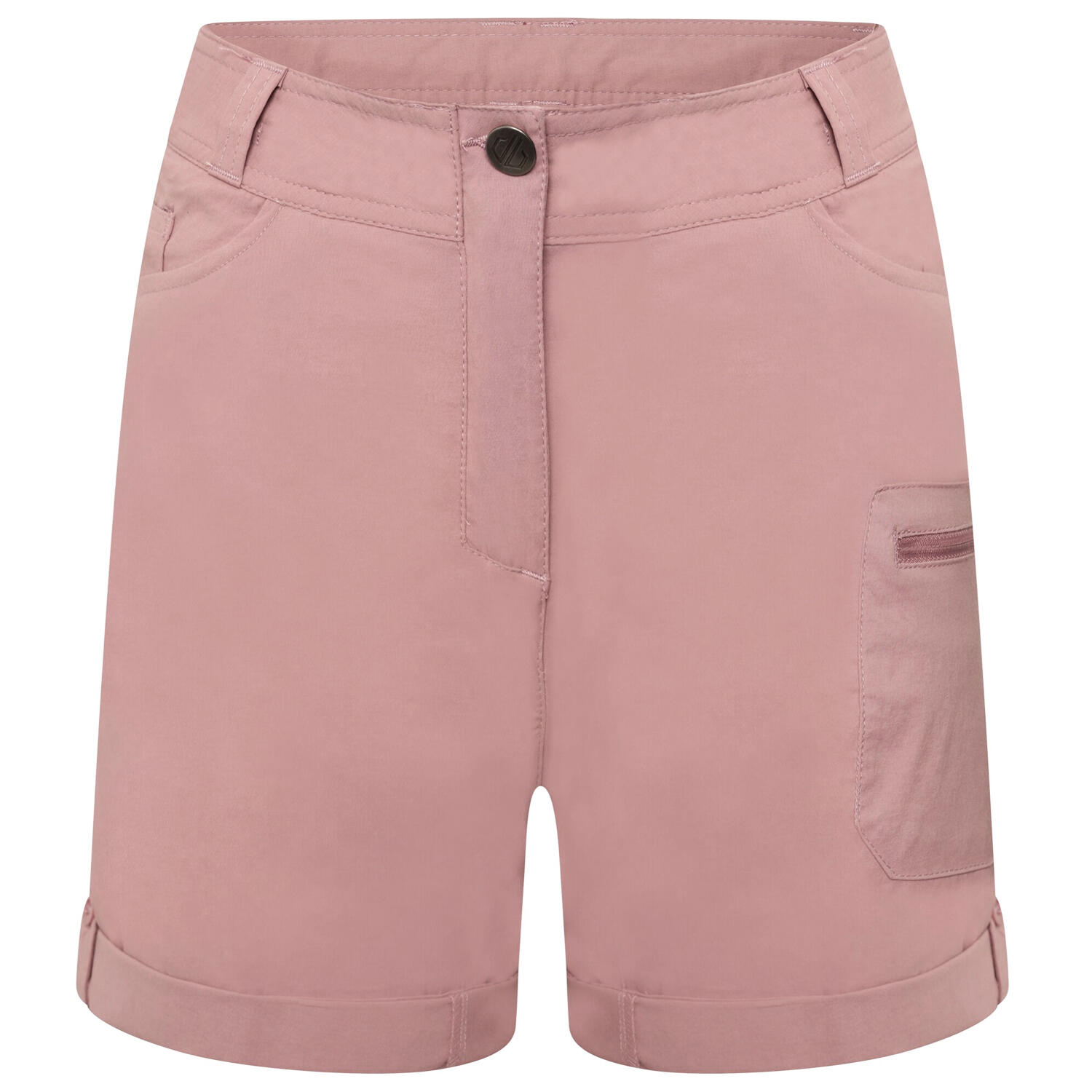 Dare2b Womens/Ladies Melodic II Multi Pocket Walking Shorts (Dusky Rose) 1/4