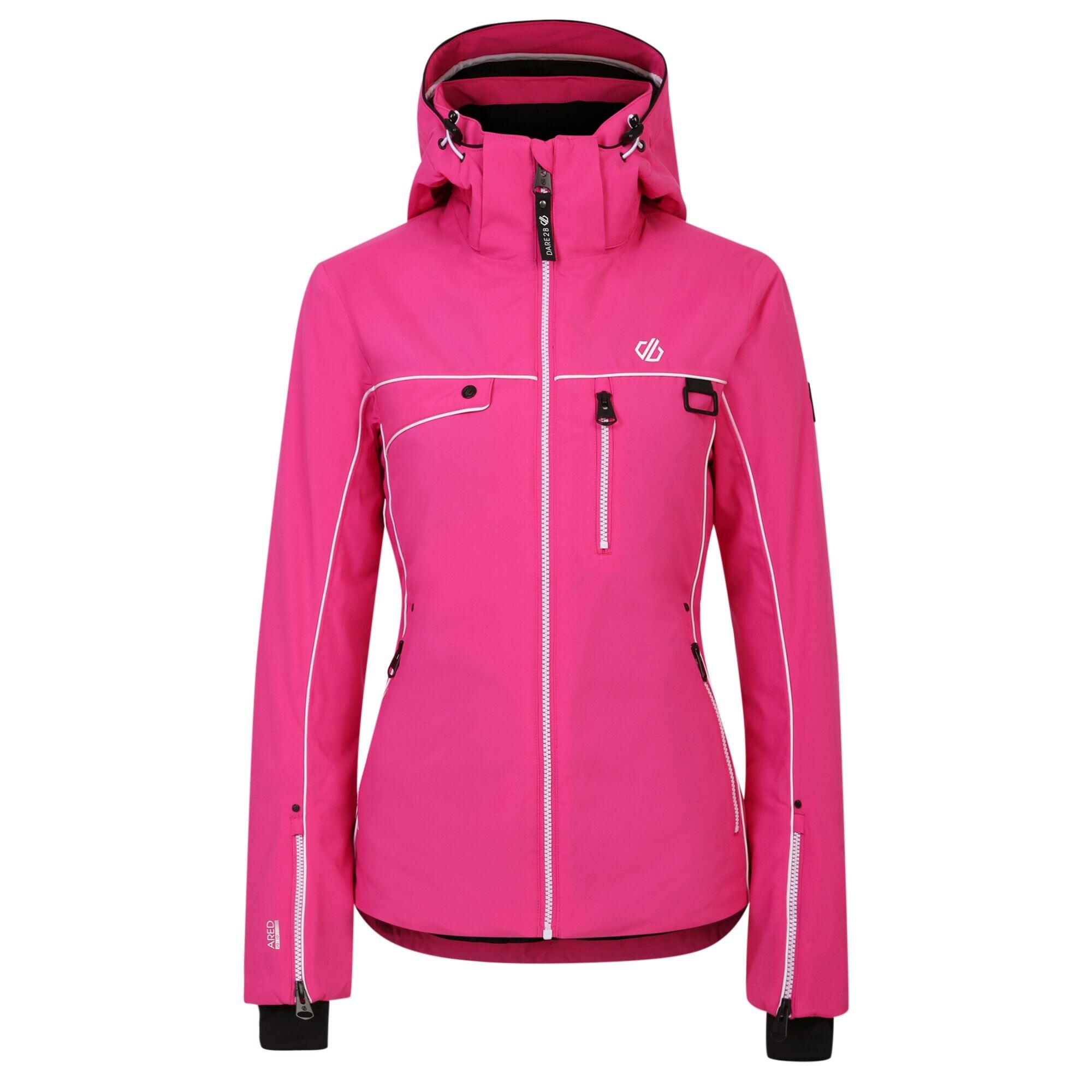 Womens/Ladies Line Ski Jacket (Pure Pink) 1/5