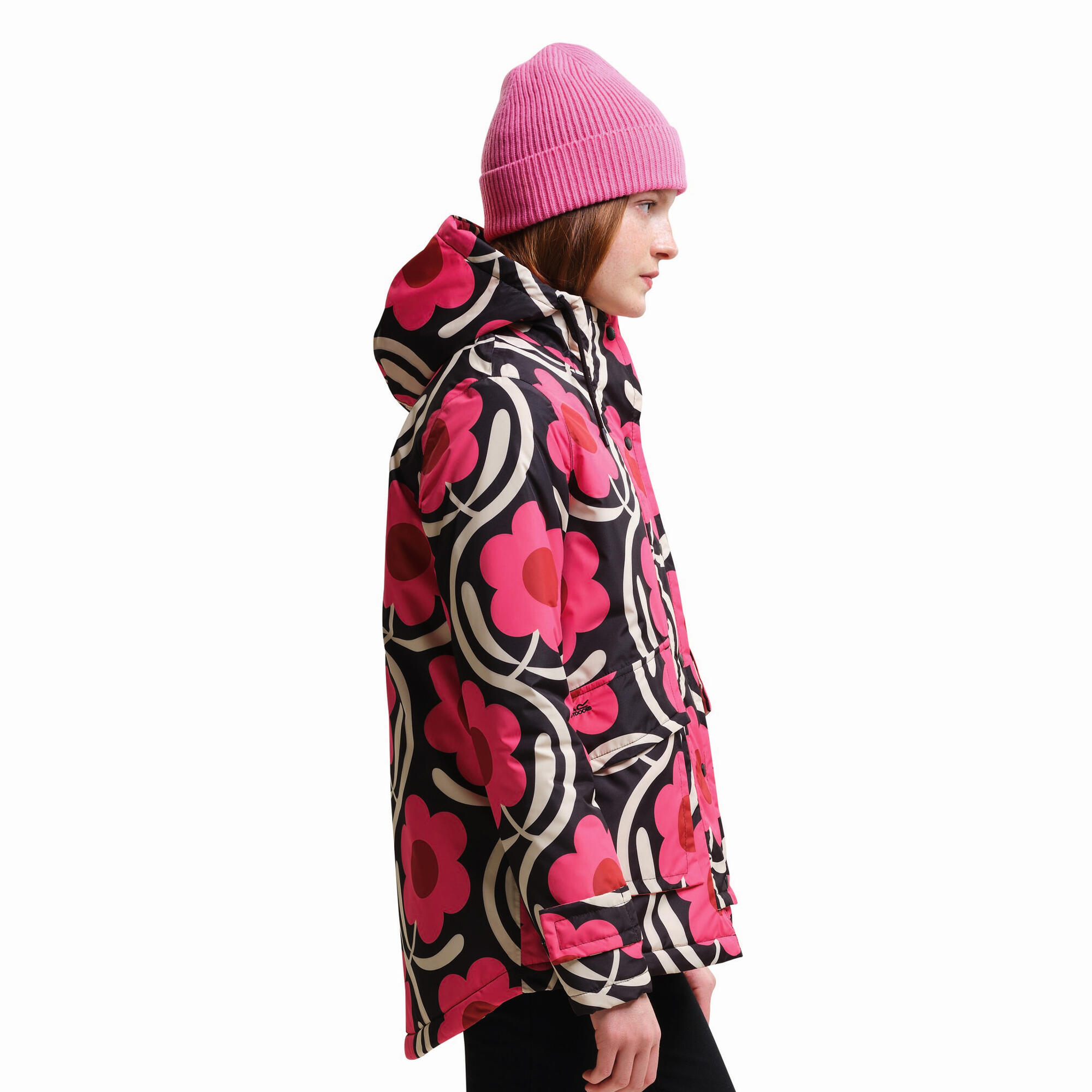 Womens/Ladies Orla Kiely Swing Floral Waterproof Jacket (Apple Blossom Pink) 3/5