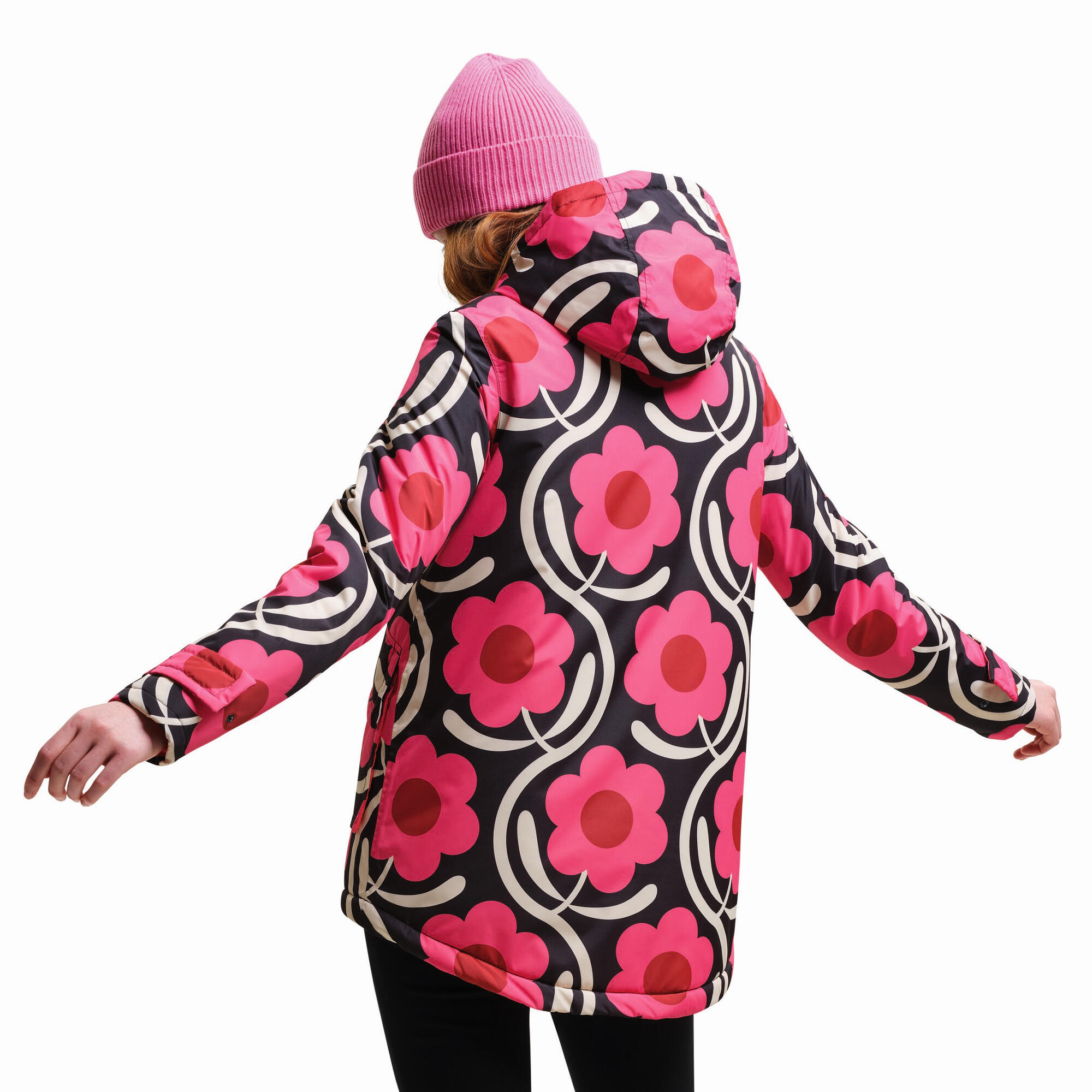 Womens/Ladies Orla Kiely Swing Floral Waterproof Jacket (Apple Blossom Pink) 2/5