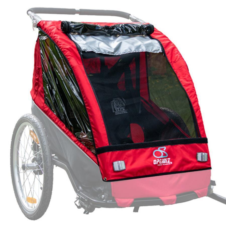 Optimiz - Bâche Remorque Partie Haute Enfant Optimiz 520137 - Remorque À Vélo - Noir|rouge - Taille Unique - Decathlon
