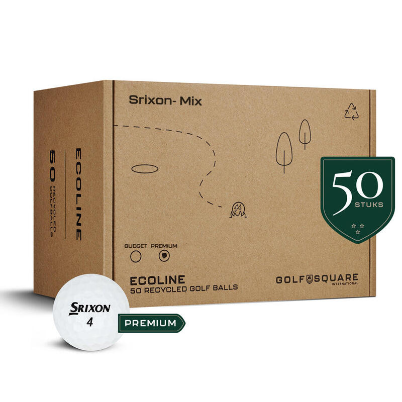 Refurbished Srixon Golfball-Mix | Grade B, 50 Stücke