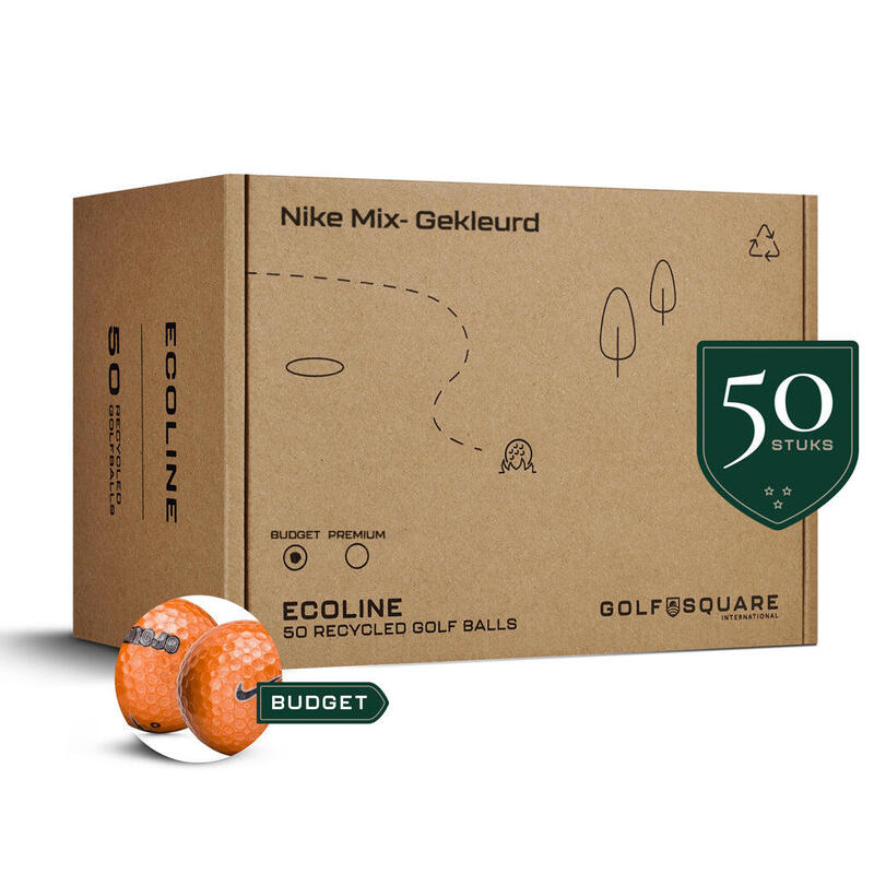 Tweedehands Nike Golfballenmix - Gekleurd | Budget Mix, 50 Stuks