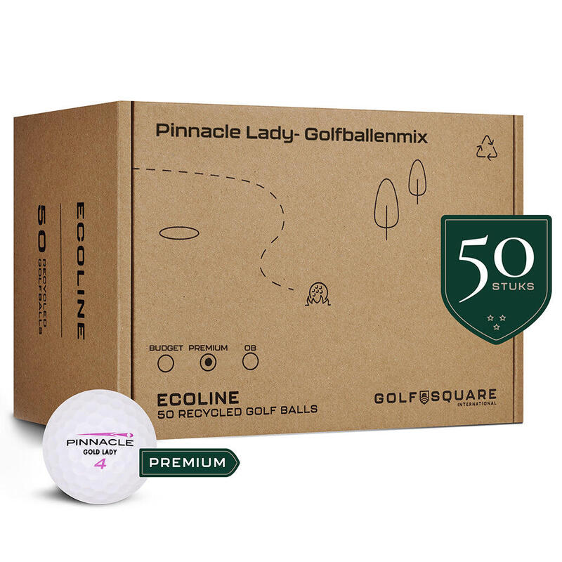 Tweedehands Pinnacle Lady Golfballenmix | Budget Mix, 50 Stuks