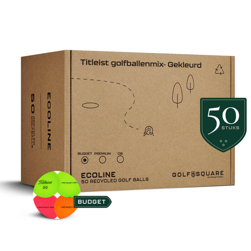 Refurbished Titleist Golfball-Mix in Farbe | Grade C, 50 Stücke