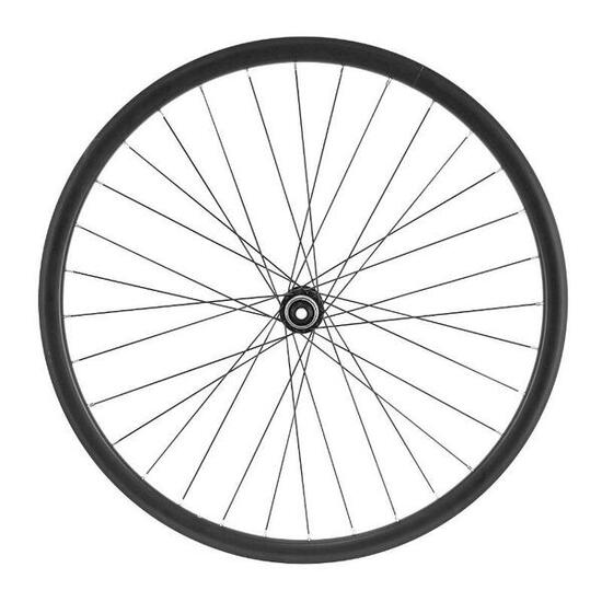 Ruota anteriore tubeless a disco con perno passante in acciaio a raggi P2R Shima