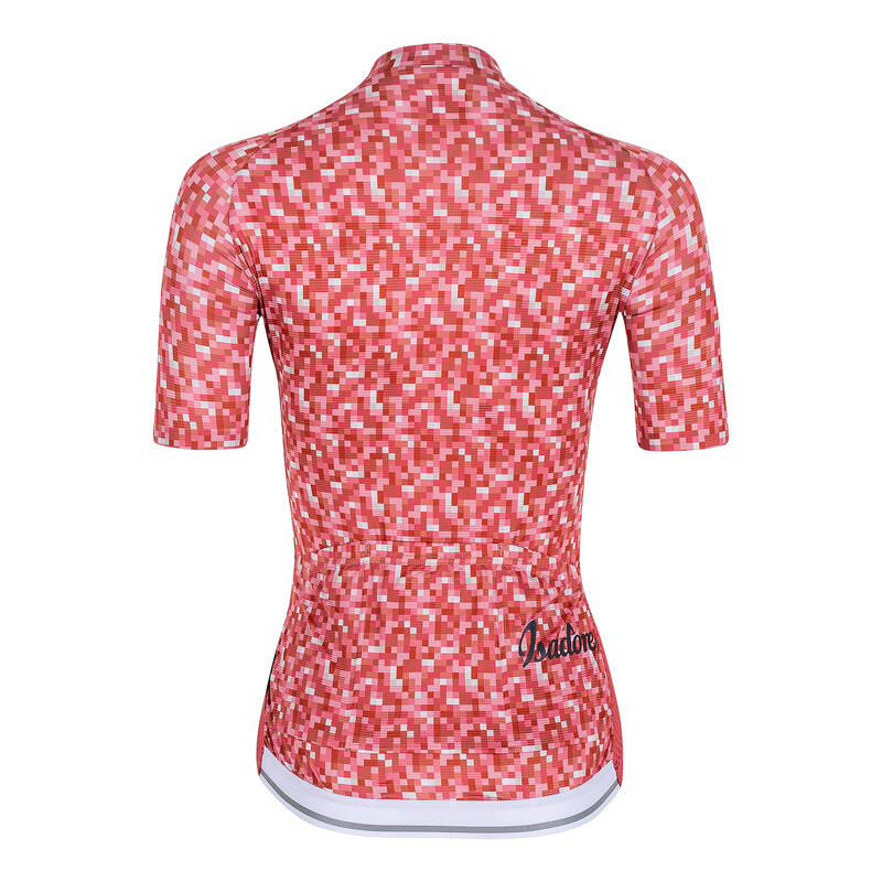 Maglia a manica corta da ciclismo da donna Alternative Rosso Minerale