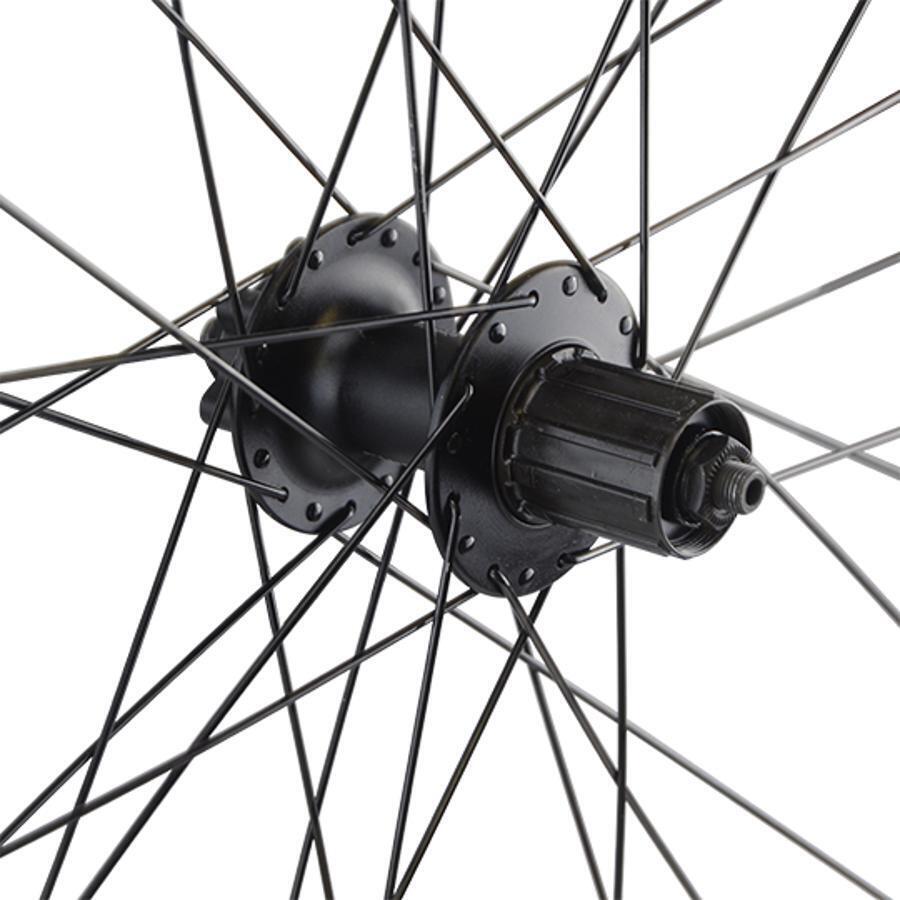 Velox 29 Zoll Wheelset für ATB mit Deore 8 9 10v - 6 Löcher - Schwarz 3/4