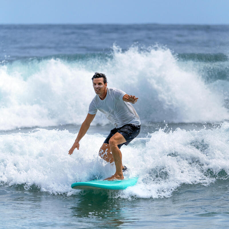 Recondicionado - Licra Solar Surf Manga Curta Homem Branco - Bom