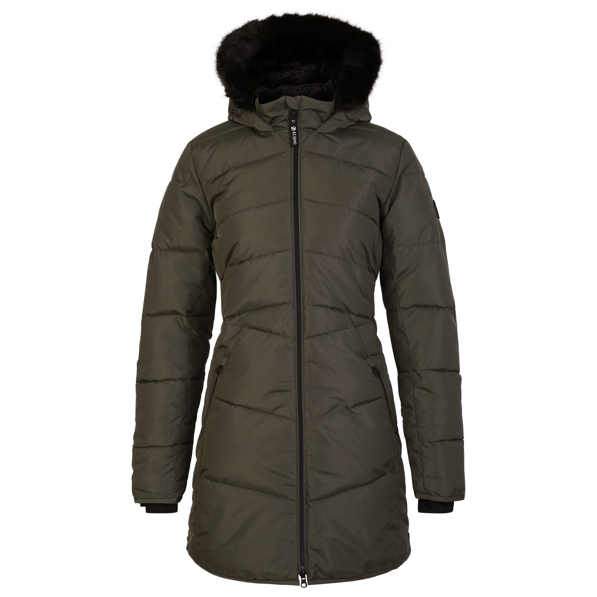 Women's STRIKING quilted jacket (Dark lichen green)