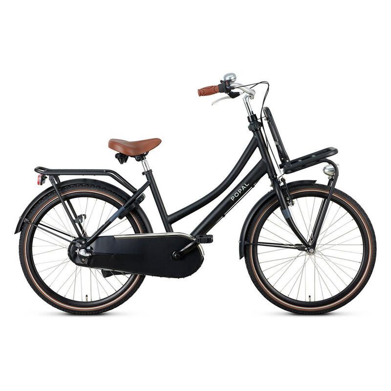 Vélo Enfant Hollandais Popal Daily Dutch Basic+ N3 - 24 pouces - Noir Mat