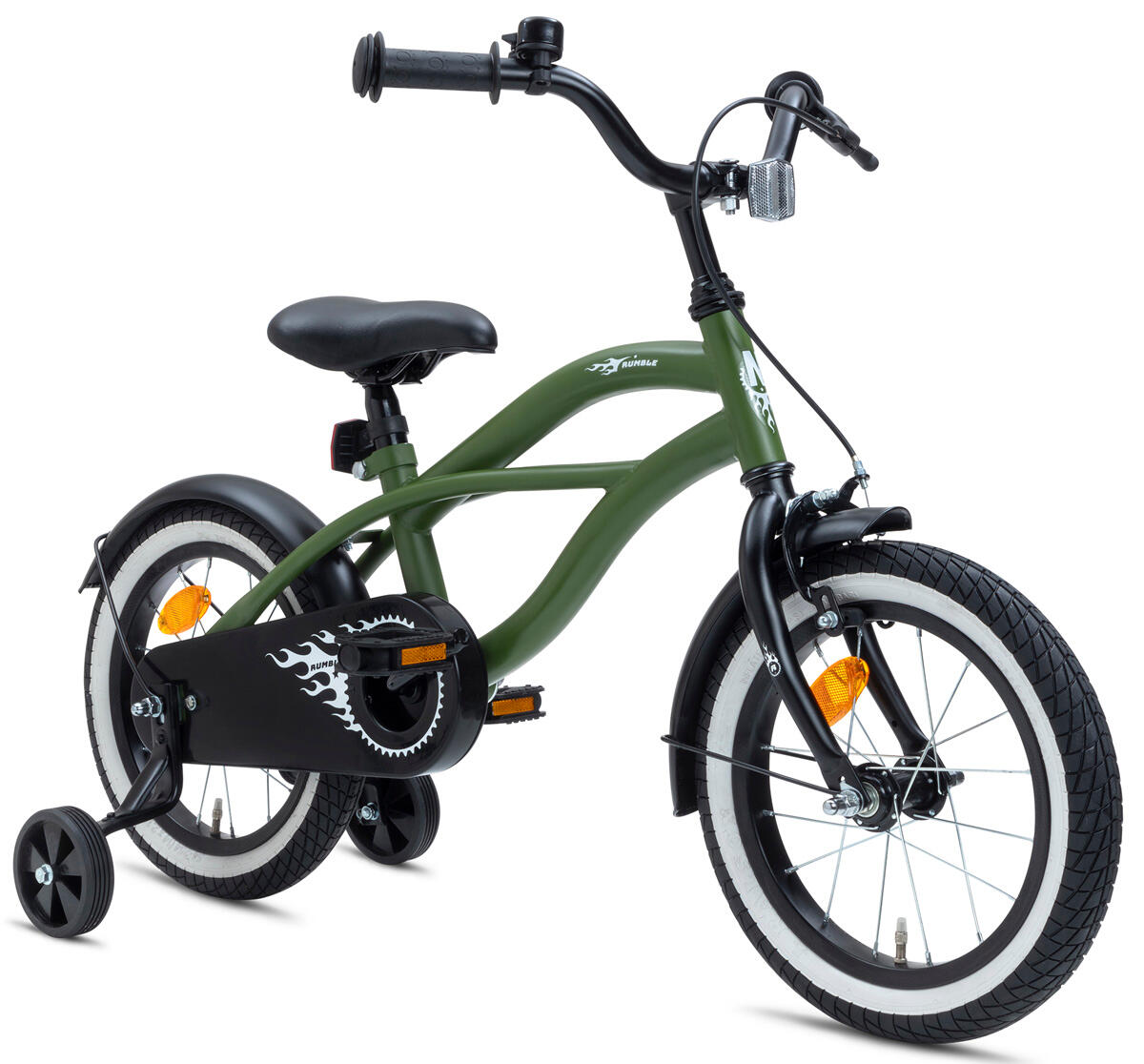 Nogan Rumble Kinderfiets 14 inch - Leger Groen 2/3