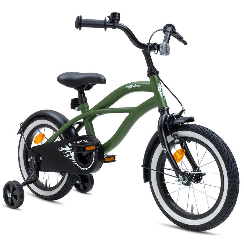 Nogan Rumble Kinderfahrrad – 14 Zoll – Armeegrün