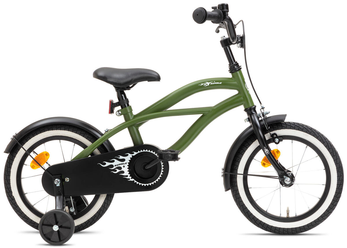 NOGAN Nogan Rumble Kinderfahrrad 14 Zoll – Armeegrün