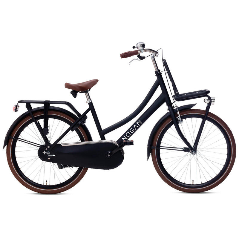 Vélo Enfant Nogan Cargo - Filles - 24 pouces - Noir Mat