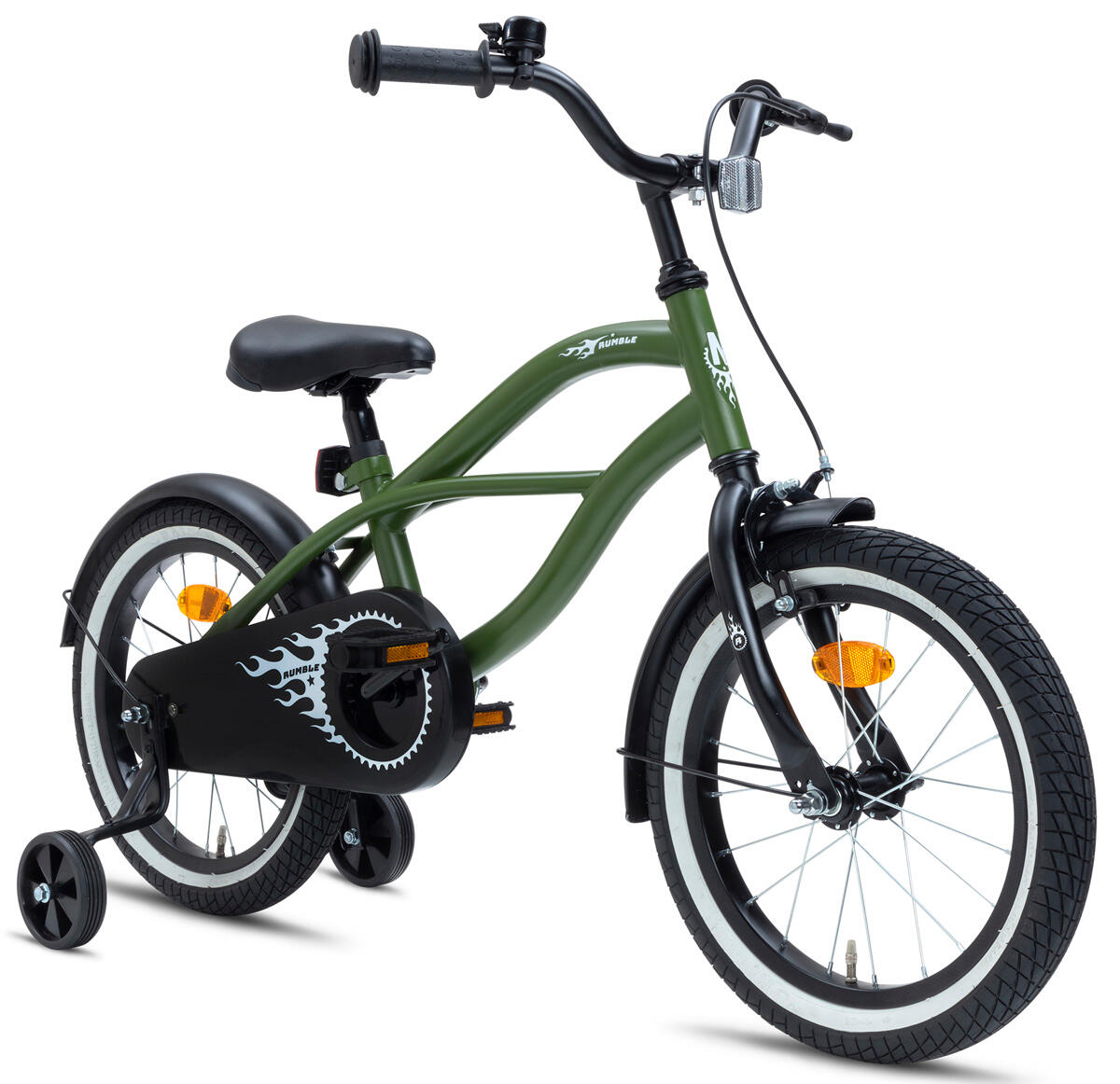 Nogan Rumble Kinderfiets 16 inch - Leger Groen 2/3