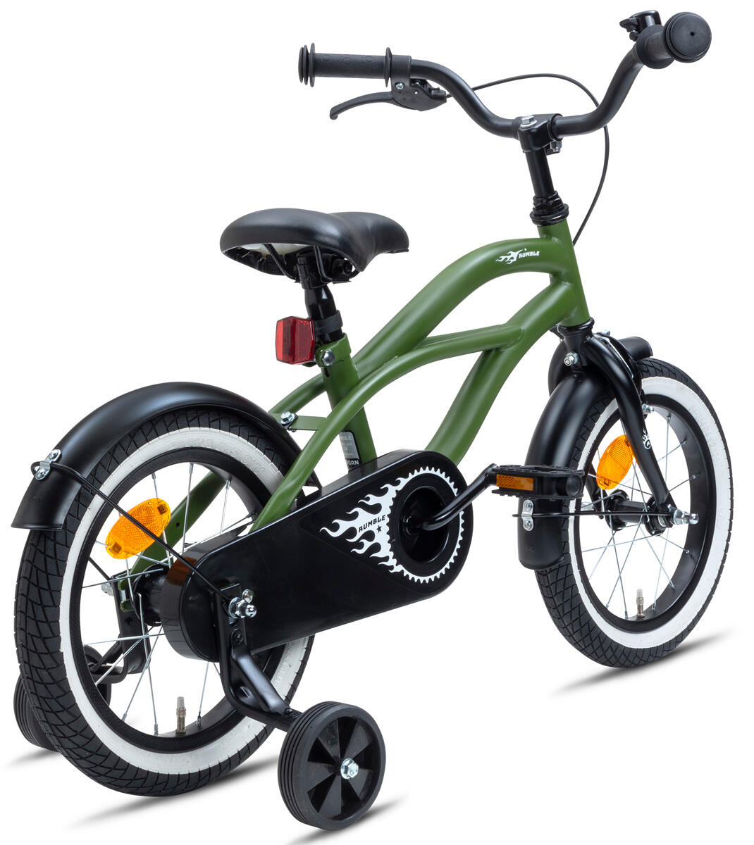 Nogan Rumble Kinderfiets 14 inch - Leger Groen 3/3