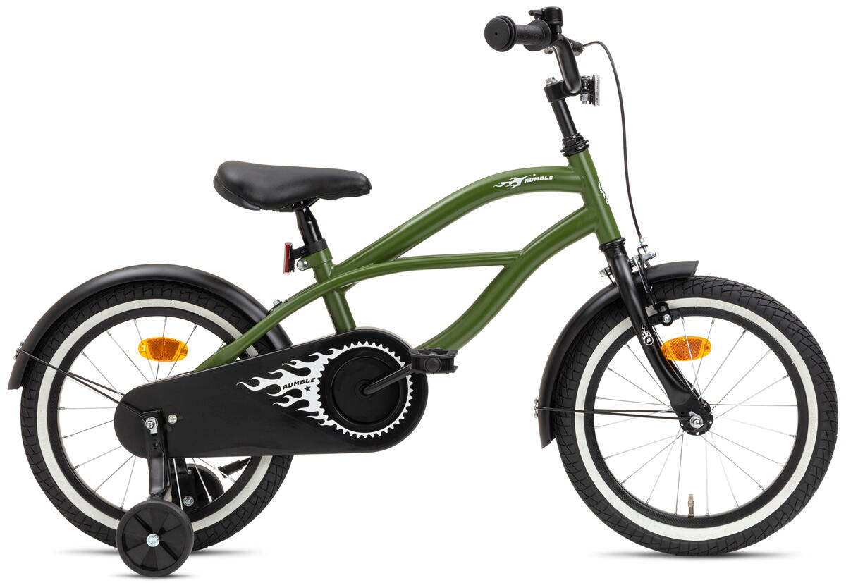 NOGAN Nogan Rumble Kinderfiets 16 inch - Leger Groen
