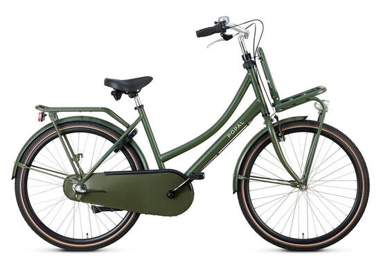 Popal Daily Dutch Basic+ N3 - Kinder Transportfiets - 26 Inch - Legergroen