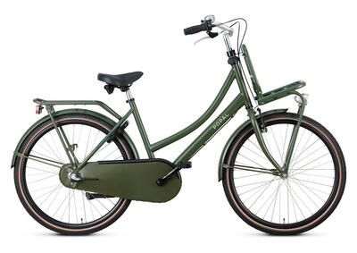 Popal daily dutch basic+ n3 - kinder transportfiets - 26 inch - legergroen