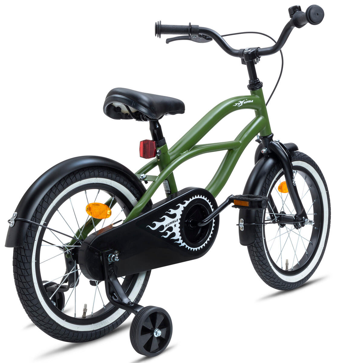 Nogan Rumble Kinderfiets 16 inch - Leger Groen 3/3