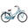 Nogan Cargo Transportfiets - Meisjesfiets - 24 inch - Mat Blauw