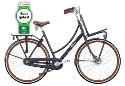 Popal daily dutch prestige n3 transportfiets - stadsfiets dames - petrol blauw