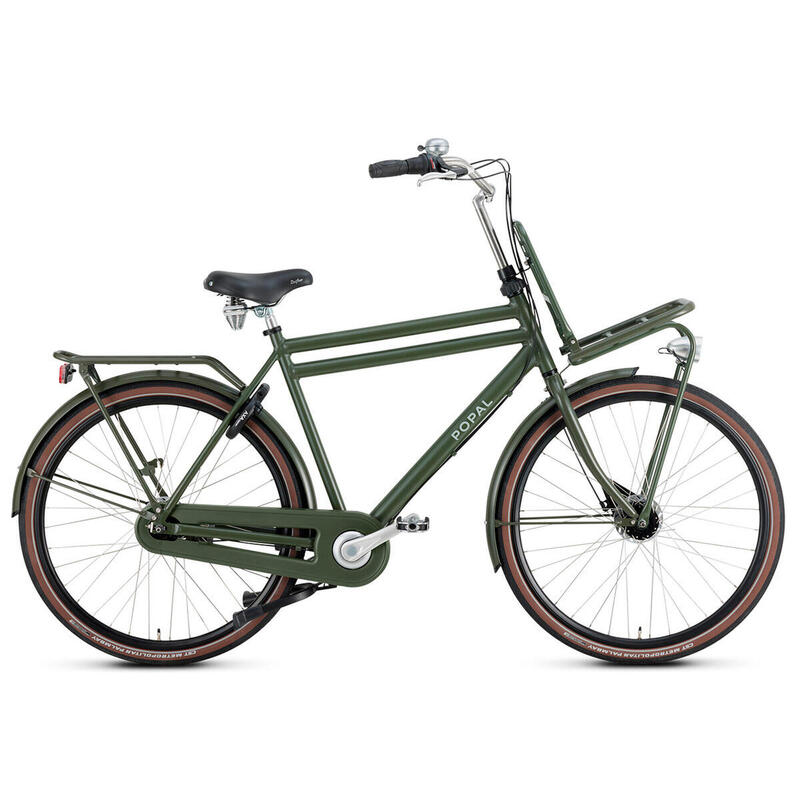 Popal Daily Dutch Prestige N7 - Transportfiets - Stadsfiets Heren - Leger Groen