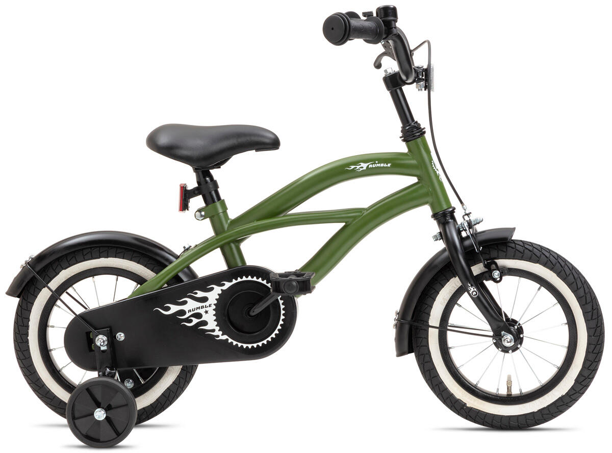 NOGAN Nogan Rumble Kinderfiets 12 inch - Leger Groen