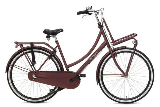 Vélo Hollandais Popal Daily Dutch Basic+ N3 - 3 vitesses - Femme - Chêne Rouge