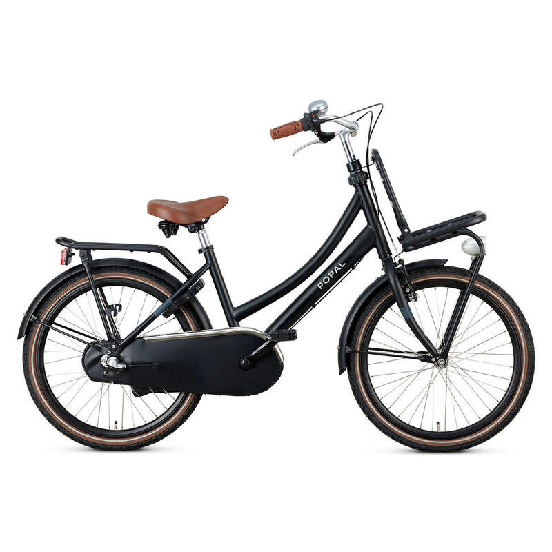 Popal Daily Dutch Basic+ N3 - Bici per bambini - 22 pollici - Nero opaco