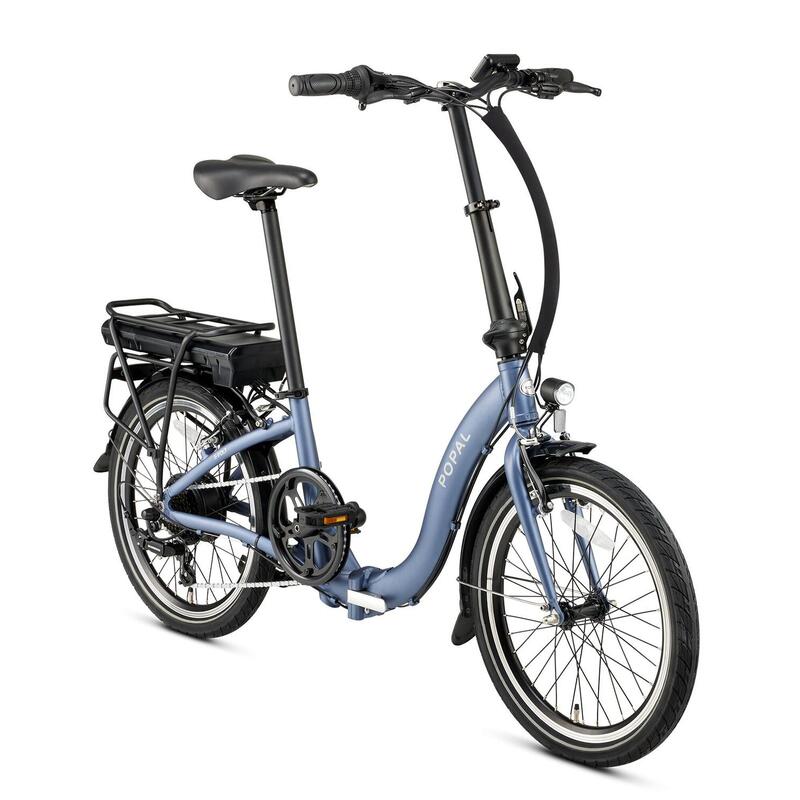 Vélo Pliant Electrique Popal E-Folt 1.0 - Moteur Roue Arrière - 420Wh - Bleu