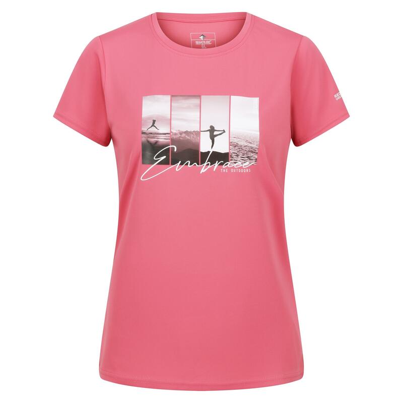 Camiseta Fingal VII Embrace The Outdoors Postura de Yoga para Mujer Fruta Paloma