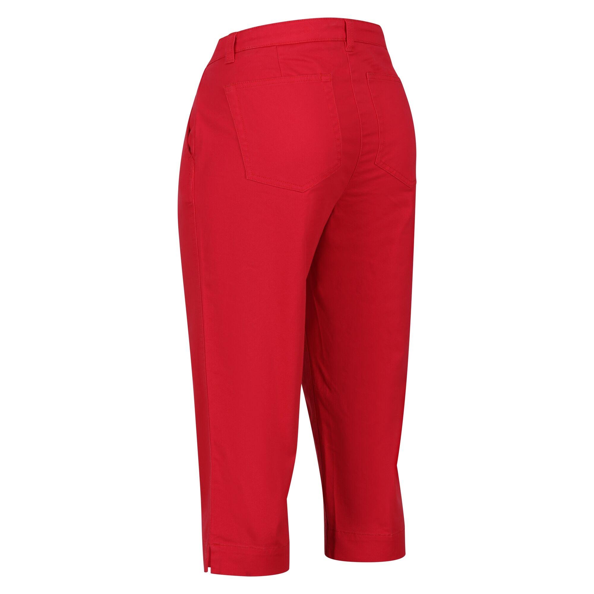 Womens/Ladies Bayla Cropped Trousers (Miami Red) 4/5