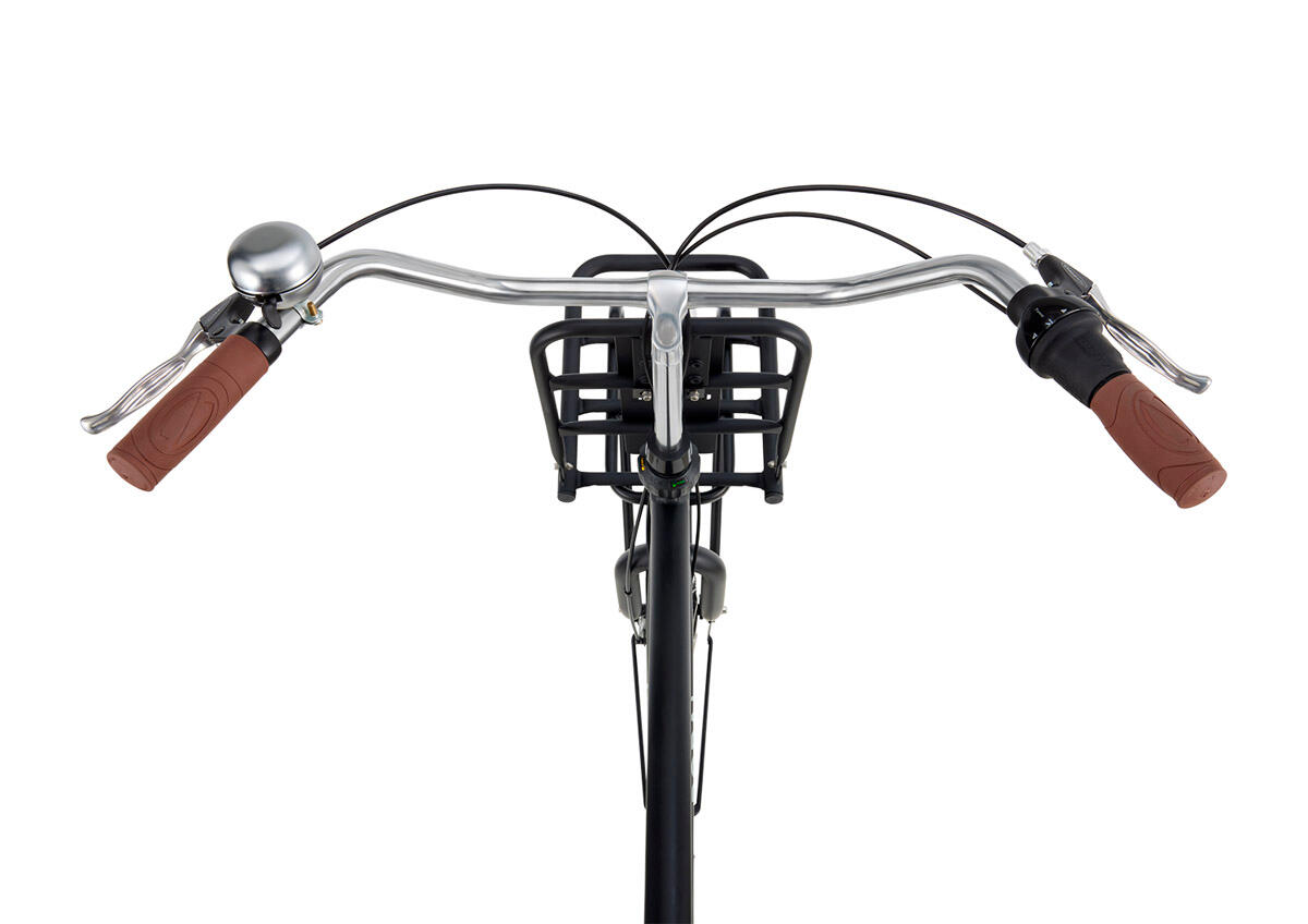 Popal Daily Dutch Prestige N7 - Transportfiets - Stadsfiets - Heren - Mat Zwart 3/3