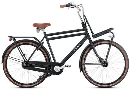 Popal Daily Dutch Prestige N7 - Transportfiets - Stadsfiets - Heren - Mat Zwart