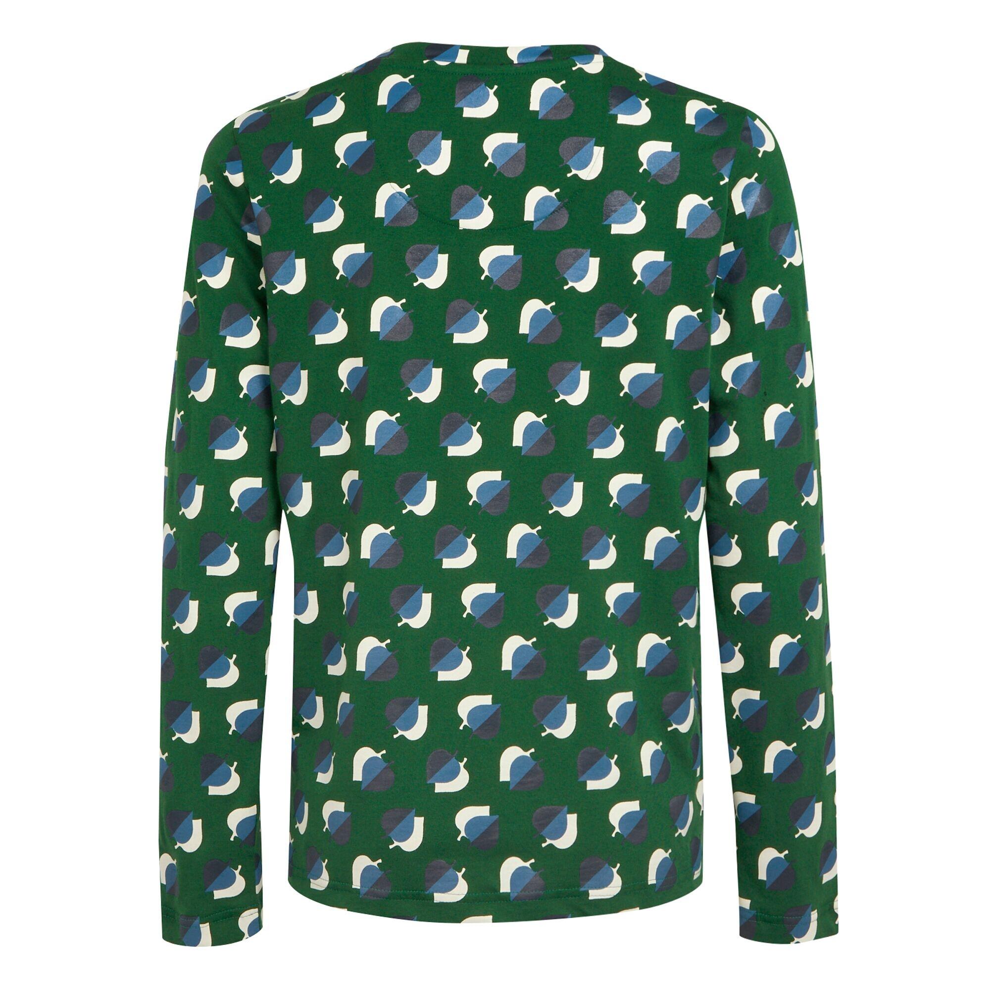 Womens/Ladies Orla Kiely Leaf Print LongSleeved TShirt (Shadow Elm Emerald) 2/5