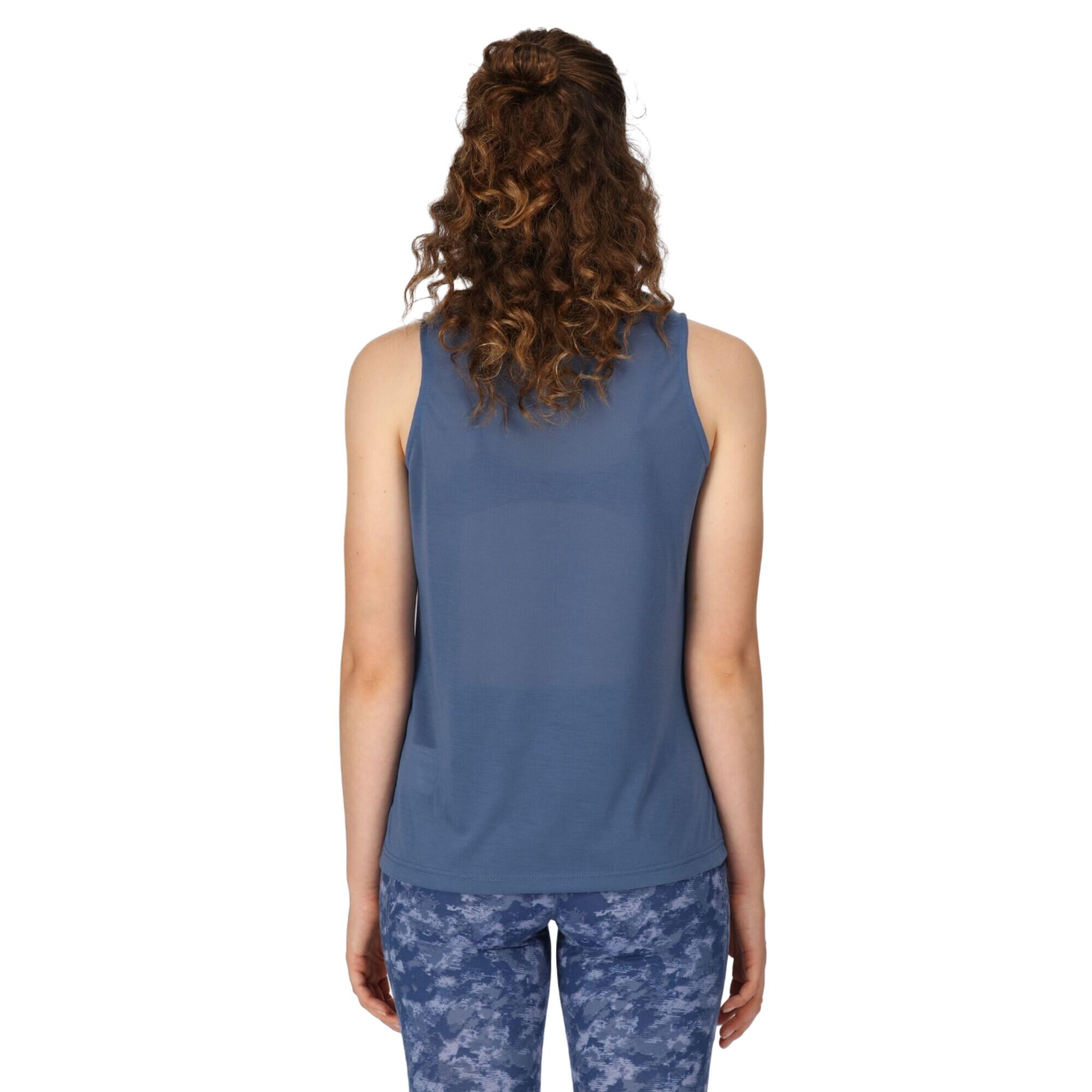 Womens/Ladies Freedale II Move Recover Vest Top (Dusty Denim) 4/5