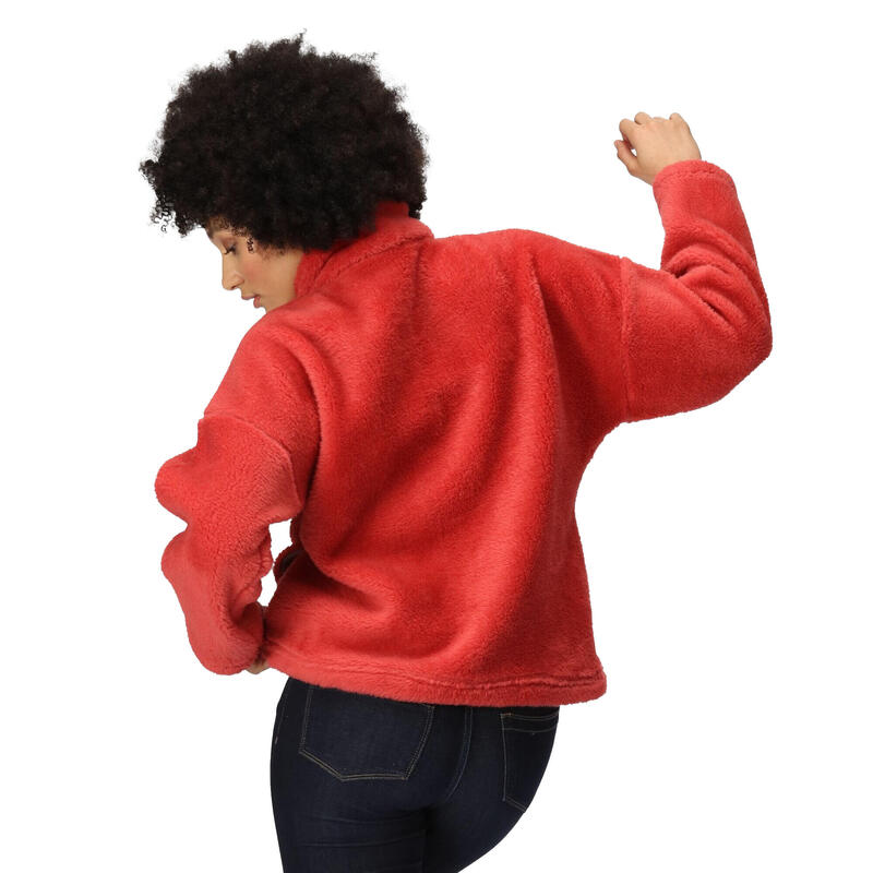 "Zeeke" Fleece für Damen Mineral Rot