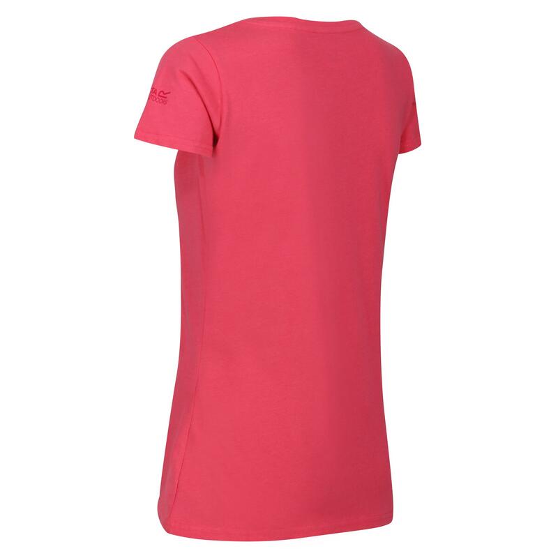 Camiseta Breezed III Flores para Mujer Fruta Paloma