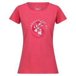Camiseta Breezed III Flores para Mujer Fruta Paloma