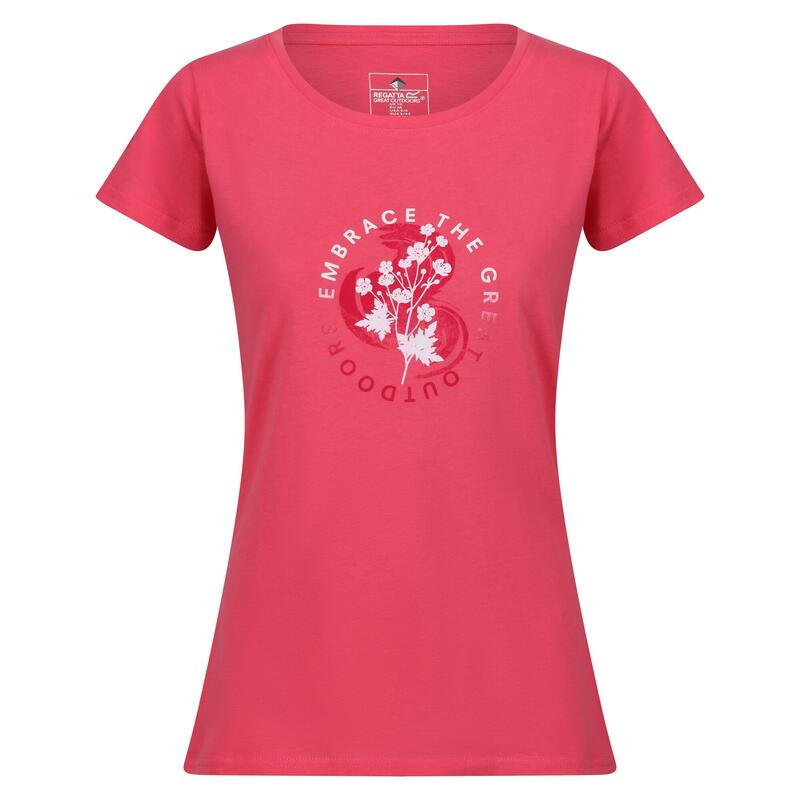 Dames Breezed III Bloemen TShirt (Fruitduif)