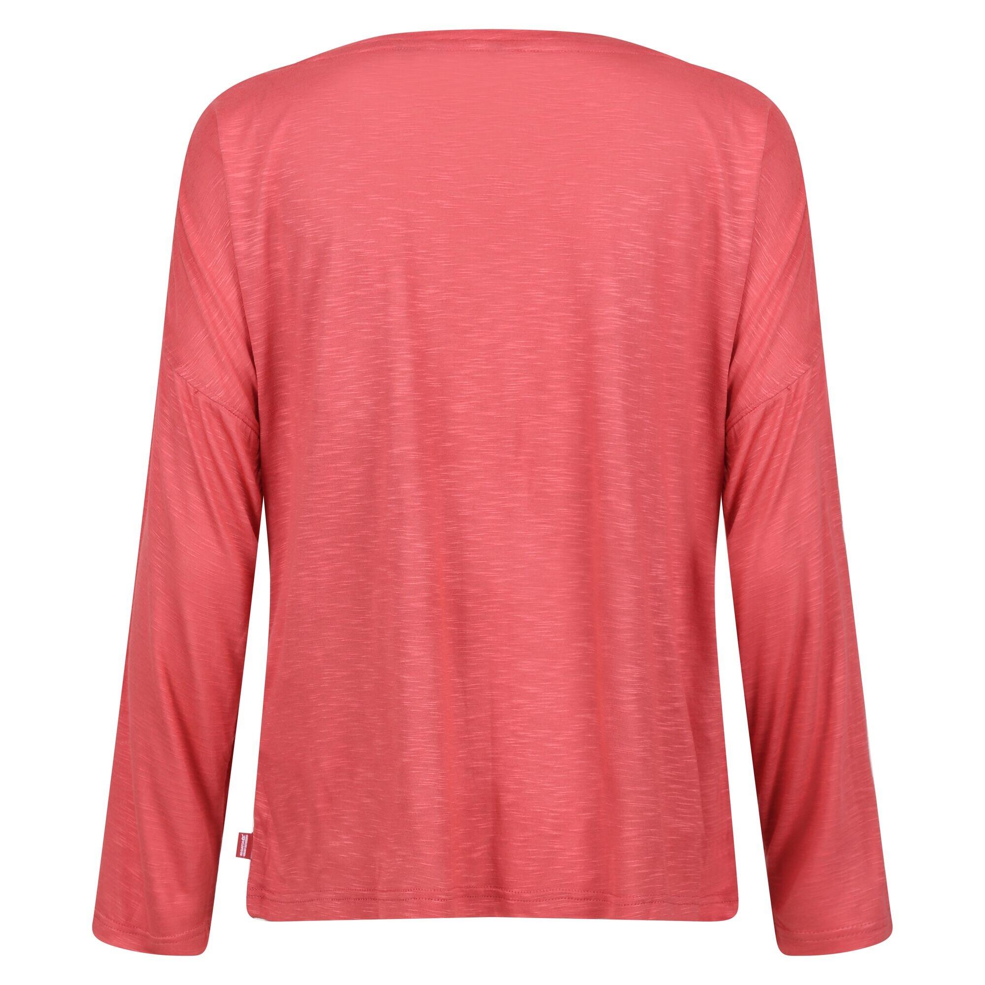 Womens/Ladies Carlene LongSleeved TShirt (Mineral Red) 2/5